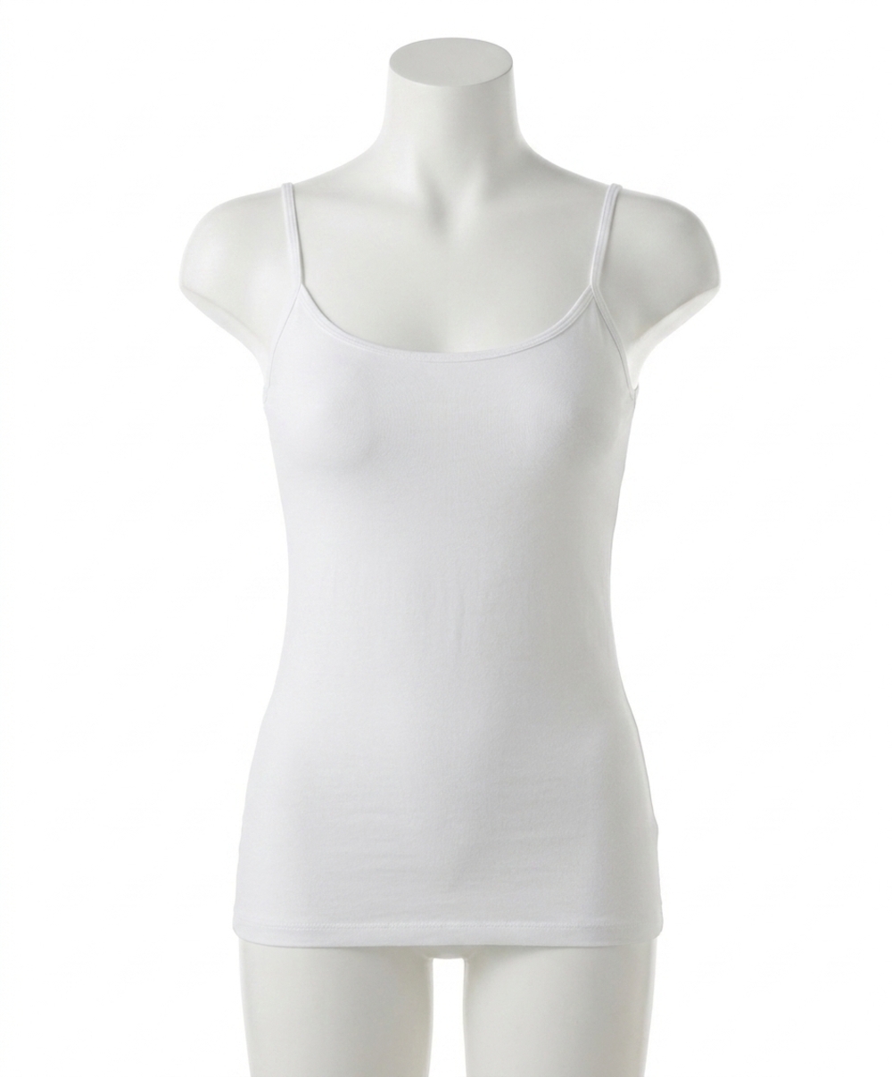 NEW FRENCH KYSS solid tank top in ivory